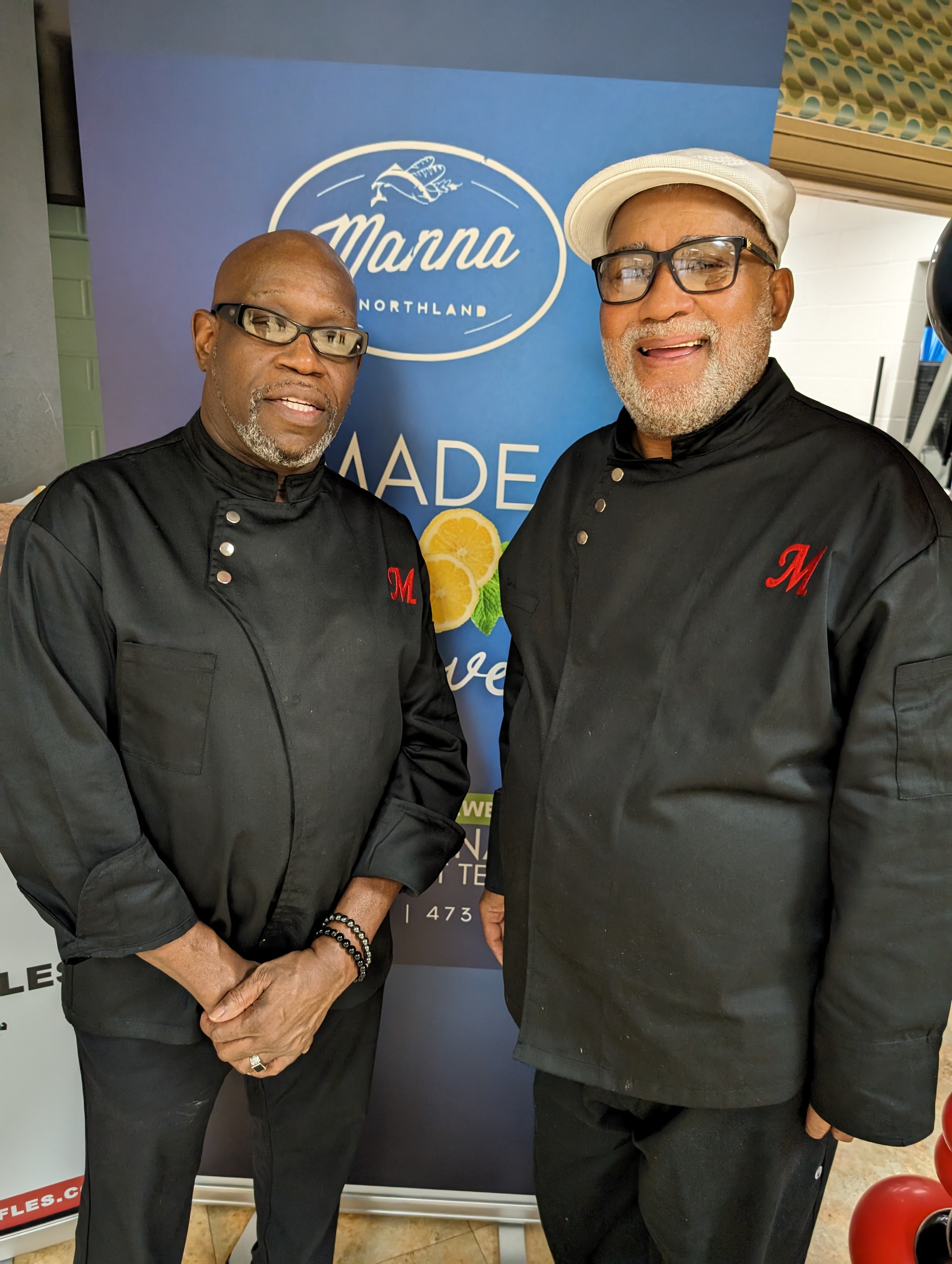 Manna@Northland chef Reginald Ingram and Dale Holt 