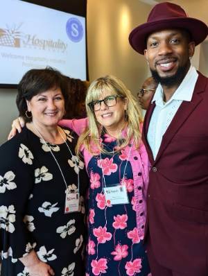 Chef Darian with Jacqueline Bamrick & Kristin Goss