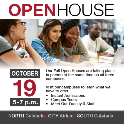 SUNY Erie Events Event being held in the atrium at City Campus.